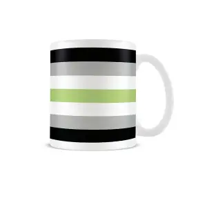 Pyramid International Agender Flag Mug White/Black/Grey/Green (One Size)