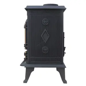 HEATSURE Wood Burner Stoves Multi-fuel Fireplace  Woodburning Heater Warm 7KW