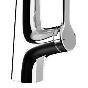 GoodHome Guntur Chrome-plated Kitchen Side lever Sensor Tap