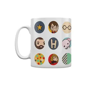 Harry Potter Chibi Circles Mug White (One Size)