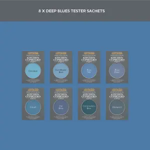 Rust-Oleum Blue Satin Kitchen Cupboard Paint Tester Samples - 10ml