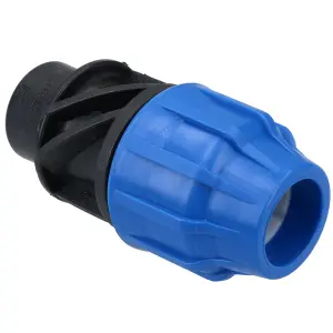 25mm x 1/2" MDPE Female Adapter Compression Coupling Fitting Water Pipe 5PK