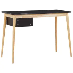 Home Office Desk with Storage Black EBEME