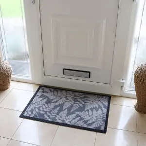 JVL Mega Machine Washable Doormat and Runner, Fern