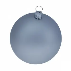 Luxury Shatterproof Bauble (Set of 18) Silver Satin / 6cm H x 6cm W x 6cm D