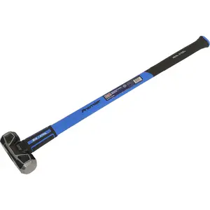 6lb Sledge Hammer - Fibreglass Handle - Rubber Grip - Drop Forged Carbon Steel