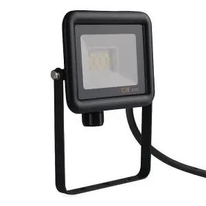 Bright Source 10w IP65 LED Black Floodlight - 4000k