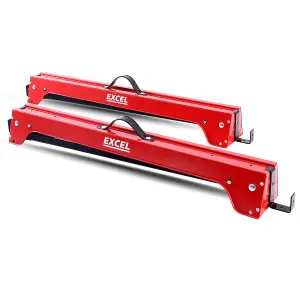 Excel Steel Sawhorse Heavy Duty Twin Pack 500kg Capacity