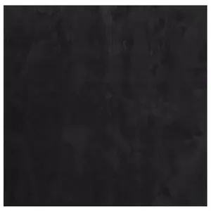 Rug HUARTE Short Pile Soft and Washable Black 200x200 cm