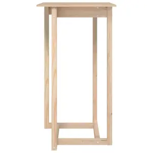 Square 60Cm L x 60Cm W Dining Table Natural / H110 x L60 x W60Cm 