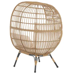 Garden Chair VEROLI PE Rattan Beige