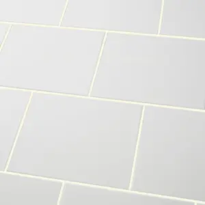 Spezzia White Gloss Ceramic Wall Tile Sample