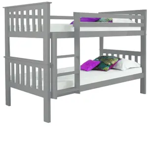 Single Sleeper Bunk Bed Wooden Children's Bunk Bed Can be set up as 2 single beds - D Pro T Homeware