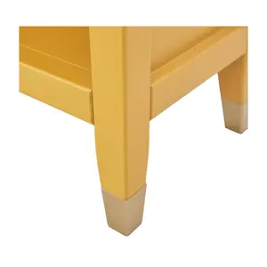 Palazzi Bookcase H127 W69 D25cm - Mustard