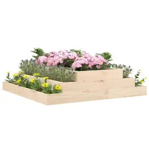 Berkfield Planter 110x110x27 cm Solid Wood Pine