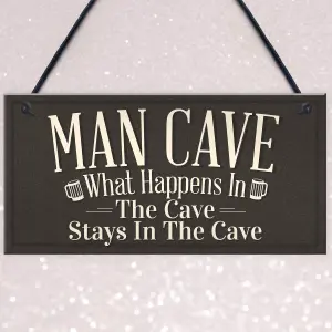 Red Ocean Vintage Man Cave Plaque Sign Fathers Day Gift For Him Bedroom Bar Shed Gift Idea