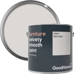 GoodHome Calgary Flat matt Furniture paint, 2L