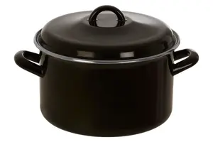 Essentials by Premier Porter Large Black Casserole Dish