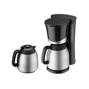 1L Filter Coffee Machine with 2 Thermos Silver