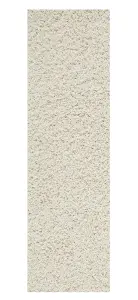 Modern Easy to Clean Cream Plain Shaggy Rug for Living Room and Bedroom-80cm X 150cm