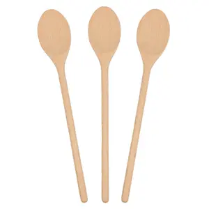 Argon Tableware Wooden Cooking Spoons - 35cm - Pack of 3