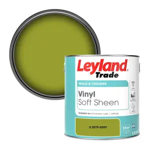 Leyland Trade Vinyl Soft Sheen Walls & Ceilings Emulsion Paint (S 2070-G50Y) - 2.5L