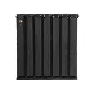 Aluminum Radiator Compatible with Heat pump. Model "Onyx" Black. 500.500mm.BTU/hr2682