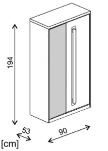 Roma Basic Entertainment Unit For TVs Up To 49" - W3000mm H1940mm D530mm, Stylish and Durable