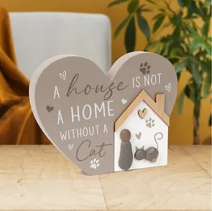 A House Is Not a Home Without a Cat Plaque