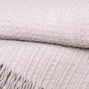 Elbury Waffle 100% cotton Waffle Textured Bedspread