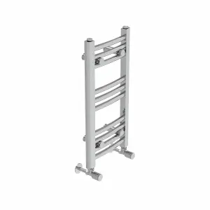 Right Radiators 600x300 mm Curved Heated Towel Rail Radiator Bathroom Ladder Warmer Chrome