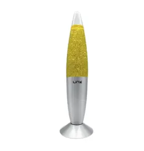 16inch Wax Lava Lamp Mood Motion Relaxation Lighting Bedroom & Living Room Decor - Glitter Gold