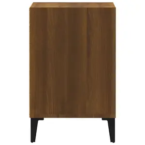 Berkfield TV Cabinet Brown Oak 100x35x55 cm Engineered Wood