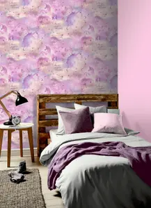 Arthouse Galaxy Unicorn Blush Multi Wallpaper