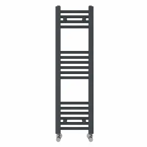 Right Radiators 1000x300 mm Straight Heated Towel Rail Radiator Bathroom Ladder Warmer Anthracite