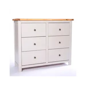 Argenta 6 Drawer Chest of Drawers Chrome Knob