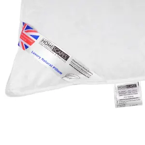 Homescapes Goose Feather and Down King Size Pillow Pair