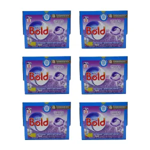 Bold All-in-1 Pods Washing Liquid Laundry Detergent Lavender & Camomile 13 Pods (Pack of 6)