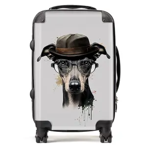 Whippet Dog Splashart Suitcase - Cabin