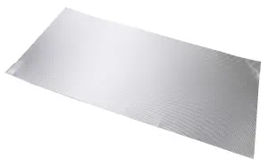 Silver effect Aluminium Embossed Sheet, (H)1000mm (W)500mm (T)0.5mm 580g