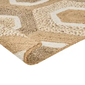 Jute Area Rug 200 x 300 cm Beige BASOREN