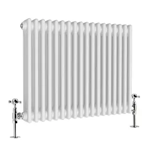 G-Rad White Triple Column Horizontal Radiator - (H) 600 x (W) 820mm