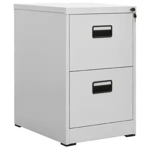 Edward-Ryan 2 Drawer Filing Cabinet Grey