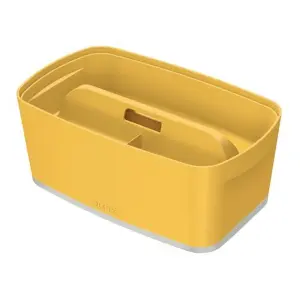 Leitz MyBox Cosy Warm Yellow Small Storage Box with Lid 5 Litre