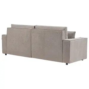 Corner Sofa Left Hand Taupe KARILA