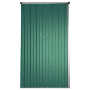 Berkfield Garden Tool Shed Green 161x89x161 cm Galvanised Steel