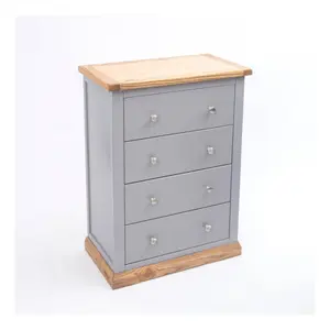 Biccari 4 Drawer Chest of Drawers Chrome Knob