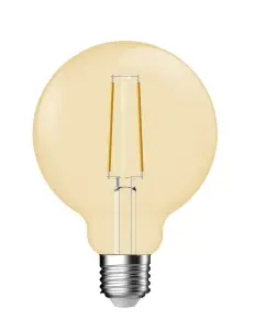 Nordlux Deco E27 G95 Dim 2500 Kelvin 400 Lumen Light Bulb In Gold