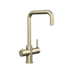 3 in 1 Instant Hot Water Kitchen Sink Tap, Tank and Filter - Brushed Brass - Balterley