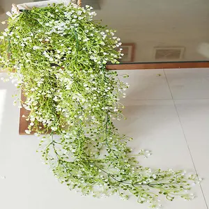 Artificial Hanging Vines Plants, Artificial Ivy Leaves Garland, Faux Fake Plastic Decorative Artificial Plants Green